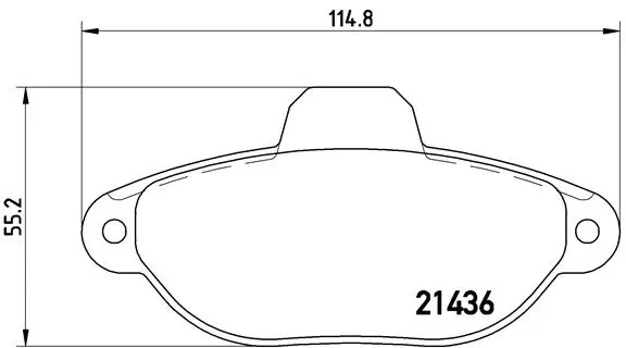 Diskinių stabdžių trinkelių rinkinys BREMBO P 23 060