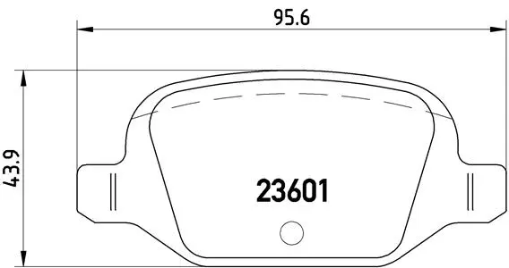 Diskinių stabdžių trinkelių rinkinys BREMBO P 23 064