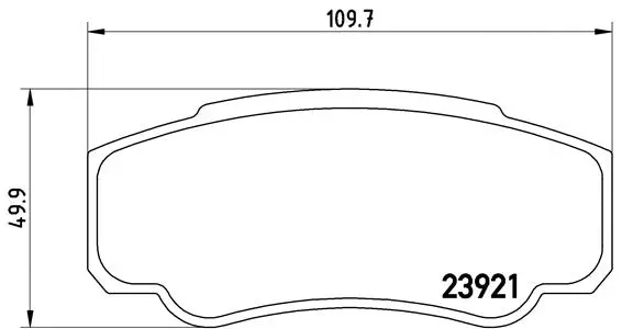 Diskinių stabdžių trinkelių rinkinys BREMBO P 23 093