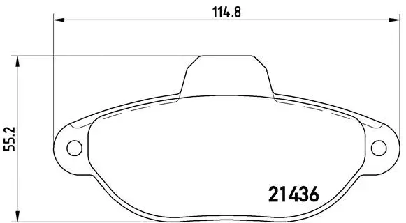 Diskinių stabdžių trinkelių rinkinys BREMBO P 23 096