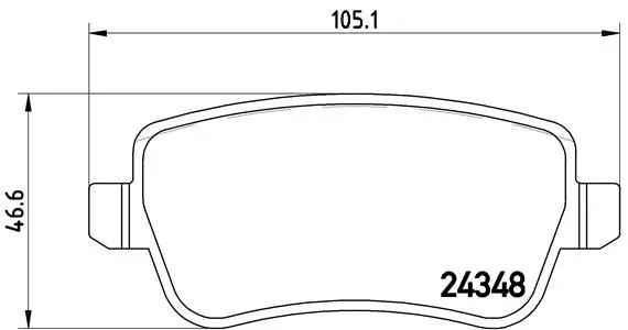 Diskinių stabdžių trinkelių rinkinys BREMBO P 23 101
