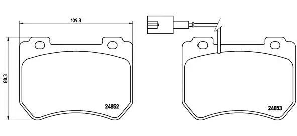 Diskinių stabdžių trinkelių rinkinys BREMBO P 23 129