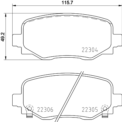 Diskinių stabdžių trinkelių rinkinys BREMBO P 23 177X