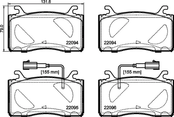 Diskinių stabdžių trinkelių rinkinys BREMBO P 23 187