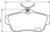 Diskinių stabdžių trinkelių rinkinys BREMBO P 23 189