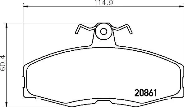 Diskinių stabdžių trinkelių rinkinys BREMBO P 24 013