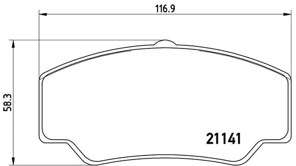 Diskinių stabdžių trinkelių rinkinys BREMBO P 24 023