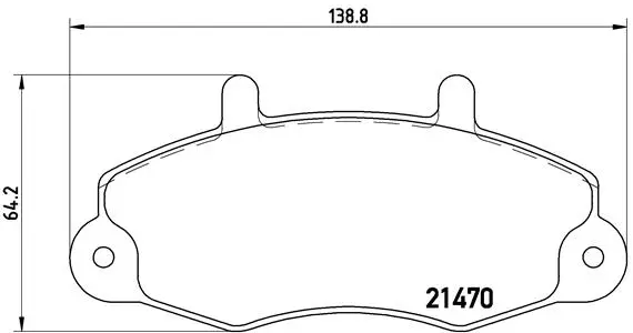 Diskinių stabdžių trinkelių rinkinys BREMBO P 24 032