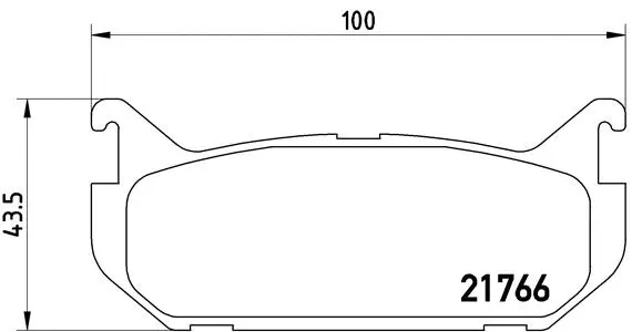 Diskinių stabdžių trinkelių rinkinys BREMBO P 24 036