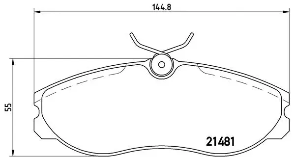 Diskinių stabdžių trinkelių rinkinys BREMBO P 24 039