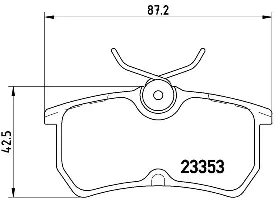Diskinių stabdžių trinkelių rinkinys BREMBO P 24 047