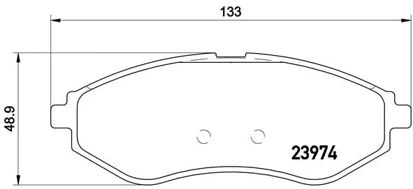 Diskinių stabdžių trinkelių rinkinys BREMBO P 24 048