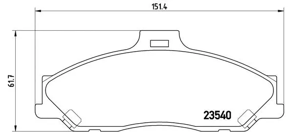 Diskinių stabdžių trinkelių rinkinys BREMBO P 24 051