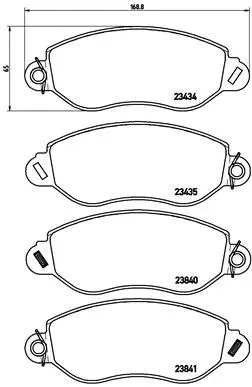 Diskinių stabdžių trinkelių rinkinys BREMBO P 24 053