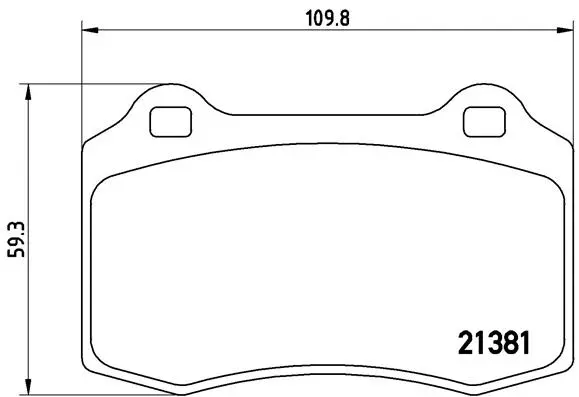 Diskinių stabdžių trinkelių rinkinys BREMBO P 24 073