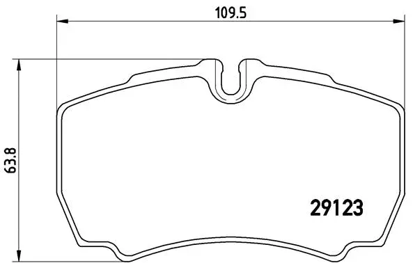 Diskinių stabdžių trinkelių rinkinys BREMBO P 24 084