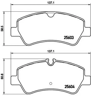 Diskinių stabdžių trinkelių rinkinys BREMBO P 24 160
