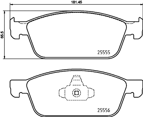 Diskinių stabdžių trinkelių rinkinys BREMBO P 24 199