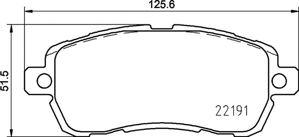 Diskinių stabdžių trinkelių rinkinys BREMBO P 24 203