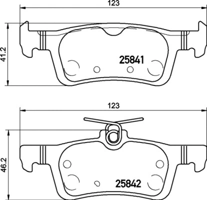 Diskinių stabdžių trinkelių rinkinys BREMBO P 24 204