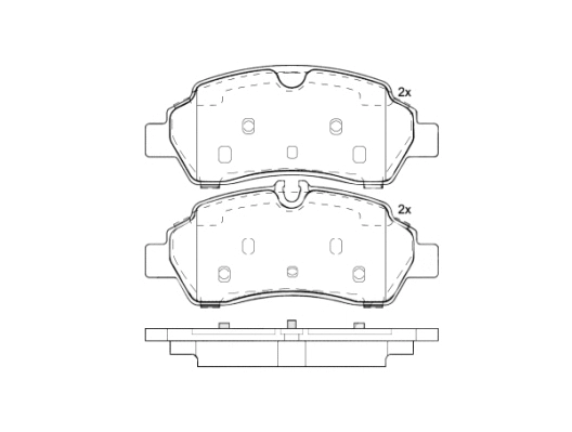 Diskinių stabdžių trinkelių rinkinys BREMBO P 24 209