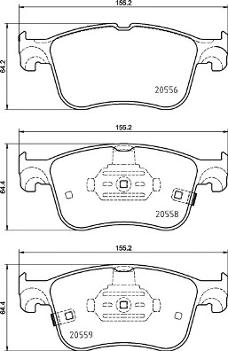 Diskinių stabdžių trinkelių rinkinys BREMBO P 24 218
