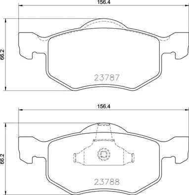 Diskinių stabdžių trinkelių rinkinys BREMBO P 24 219