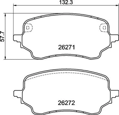 Diskinių stabdžių trinkelių rinkinys BREMBO P 24 236