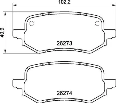 Diskinių stabdžių trinkelių rinkinys BREMBO P 24 237