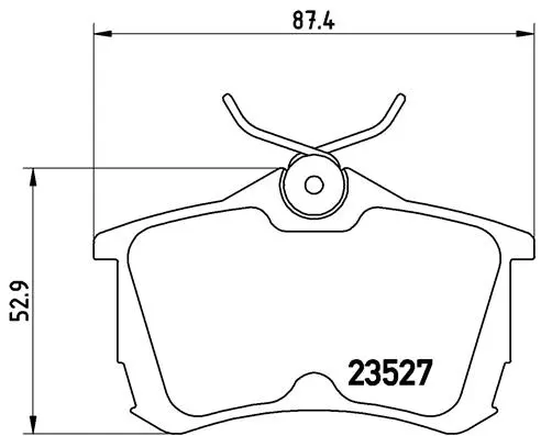 Diskinių stabdžių trinkelių rinkinys BREMBO P 28 030
