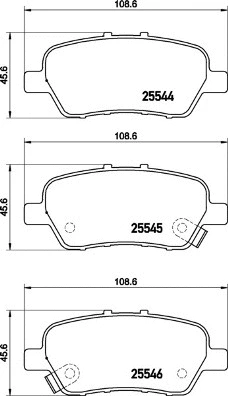 Diskinių stabdžių trinkelių rinkinys BREMBO P 28 094