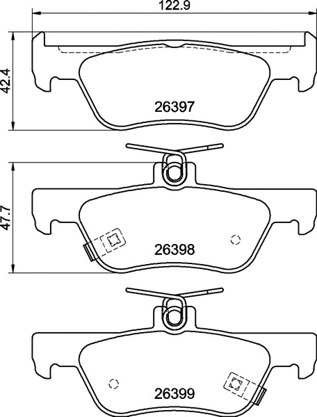 Diskinių stabdžių trinkelių rinkinys BREMBO P 28 110