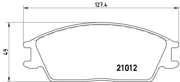 Diskinių stabdžių trinkelių rinkinys BREMBO P 30 001
