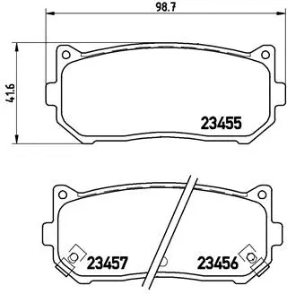 Diskinių stabdžių trinkelių rinkinys BREMBO P 30 008