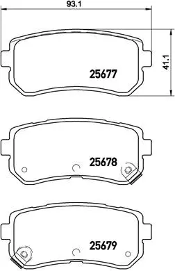 Diskinių stabdžių trinkelių rinkinys BREMBO P 30 068
