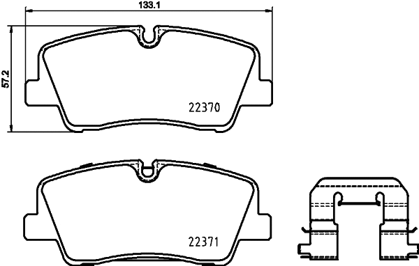 Diskinių stabdžių trinkelių rinkinys BREMBO P 30 085