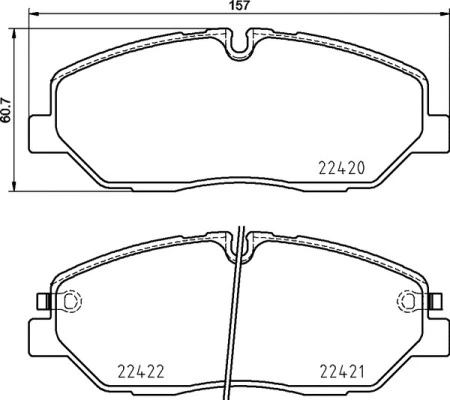 Diskinių stabdžių trinkelių rinkinys BREMBO P 30 090