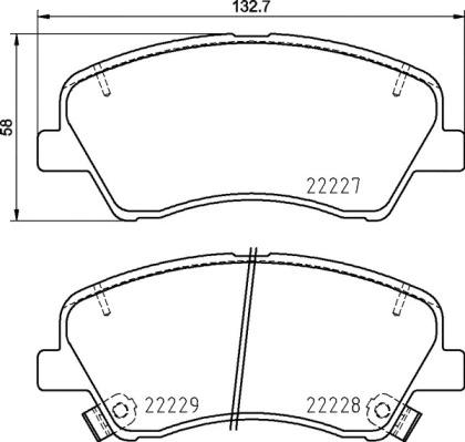Diskinių stabdžių trinkelių rinkinys BREMBO P 30 098