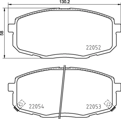 Diskinių stabdžių trinkelių rinkinys BREMBO P 30 099