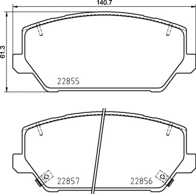 Diskinių stabdžių trinkelių rinkinys BREMBO P 30 102