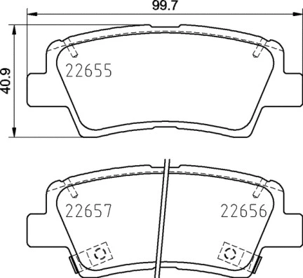Diskinių stabdžių trinkelių rinkinys BREMBO P 30 103