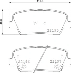 Diskinių stabdžių trinkelių rinkinys BREMBO P 30 105