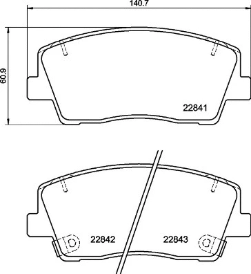 Diskinių stabdžių trinkelių rinkinys BREMBO P 30 108