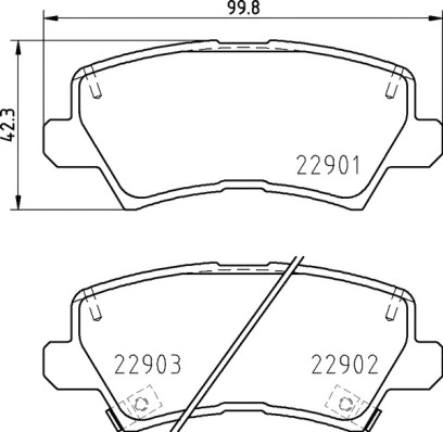Diskinių stabdžių trinkelių rinkinys BREMBO P 30 111