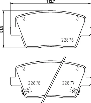 Diskinių stabdžių trinkelių rinkinys BREMBO P 30 112