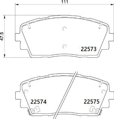 Diskinių stabdžių trinkelių rinkinys BREMBO P 30 115