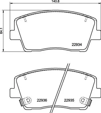Diskinių stabdžių trinkelių rinkinys BREMBO P 30 119
