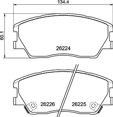 Diskinių stabdžių trinkelių rinkinys BREMBO P 30 121
