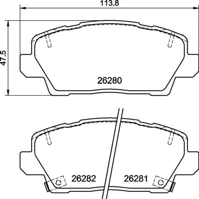 Diskinių stabdžių trinkelių rinkinys BREMBO P 30 125