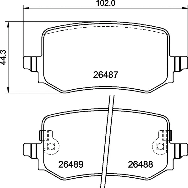 Diskinių stabdžių trinkelių rinkinys BREMBO P 30 139